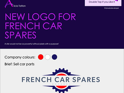 New Logo for French Car Spares branding design icon illustrator logo ui ux web webdesign webdesigner