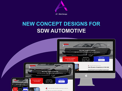 SDW AUTO - Concept designs adobe xd automotivedesign branding design illustration mockups ui uiux ux web webdesign webdesigner webdeveloper website