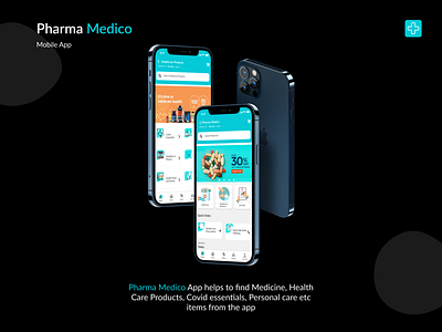 Pharmacy Mobile App design figma illustraion illustrator minimal mobile ui typography ui ux vector