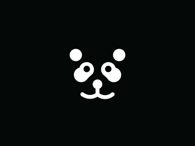 Reversed panda by Vidra on Dribbble