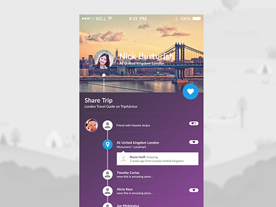 Trip App Screen