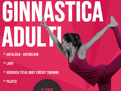 Adult gymnastics flyer