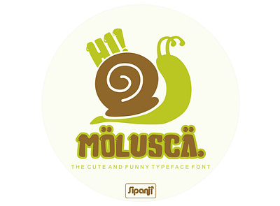 Molusca Funny Typeface cute font display font display typeface fancy font font funnyfont