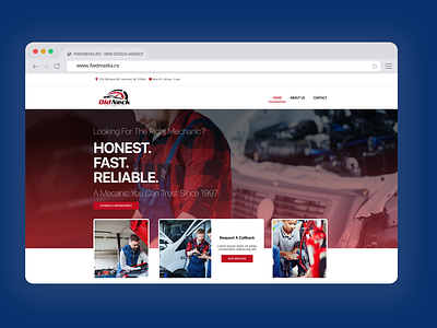 Car Repair Shop - Website designed using Elementor