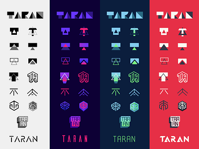 Taran Armstrong Logo Concepts brand brand design brand identity geometric glyph icons identity illustration logo logo design sketches