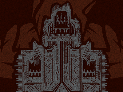 Erebor In Progress dwarves erebor lord of the rings mountain poster screen print the hobbit