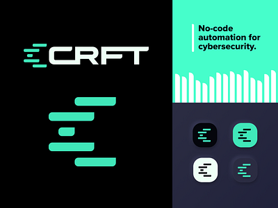 CRFT Logo Refined automation brand brand design green logo logomark security security app