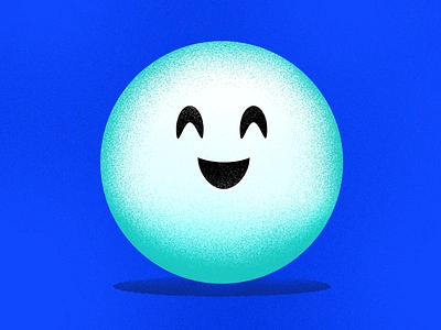 Smile Emoji blue emoji happy icon photoshop smile smiley textline textures