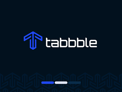 Tabbble logomark blue brand branding cloud logo logomark vector