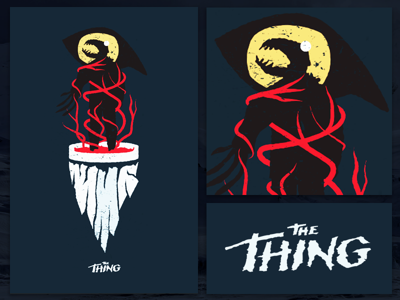 The Thing Poster the thing science fiction horror poster film movie