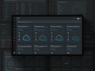 Automated Insight Cards app blue dark app dashboard data flat design graph grid icons material design ui ui ux design