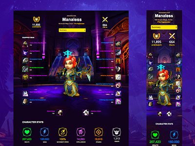 World of Warcraft Responsive Profile