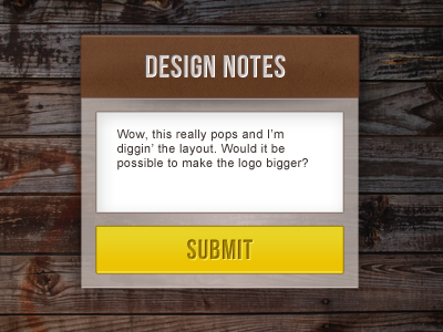 Design Notes Form