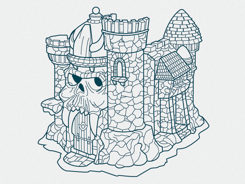 Castle Grayskull - WIP by Harlan Elam - Dribbble