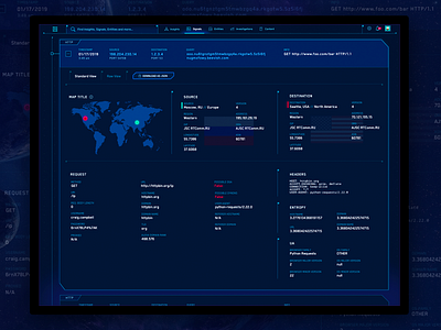 Raw System Log Data app design blue dashboard data data visualization dataviz hud scifi scifiui ui