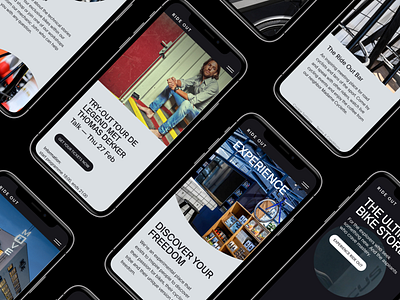 Nominee Awwwards - Ride Out awwwards bikes clean design digital events experience minimal mobile nominee screens store ui vote