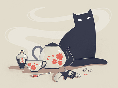 Little Murder - 0 cat cute art illustration ipadpro procreate