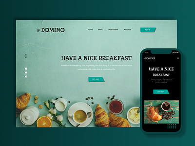 Domino app design dribbble figma landingpage mobile app design ui ux web