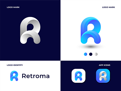 Modern R Letter Logo | Initial R Letter Logo Design brand identity branding colorful logo gradient logo gradient r logo initial r letter design initial r letter logo logo design modern lettering modern logo modern logos modern r letter logo modern r logo idea r letter design r logo r logo for company