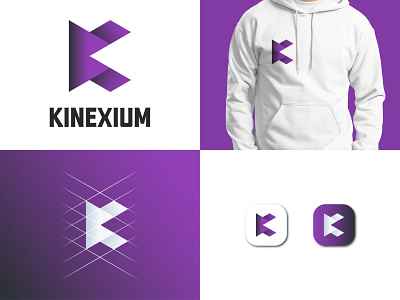 Modern K letter logo for Kinexium Clothing Brand brand identity business logo clothing brand logo design colorful logo gradient logo k letter design k letter idea k letter mark k logo for clothing logo design modern design modern k letter design modern k letter logo modern k logo modern logo