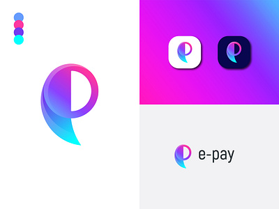 e logo design dribbble