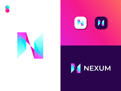 Modern N Letter Logo | Initial N Lettermark abstract art alphabet n logo brand identity branding business logo colorful logo colorful n letter creative n letter design gradient logo gradient n logo logo design modern lettering modern logo modern n logo n letter logo n logo 2020 n logo design n logo design template n logo idea professional logo