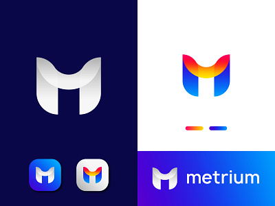 Modern M Letter Logo | Initial M Lettermark