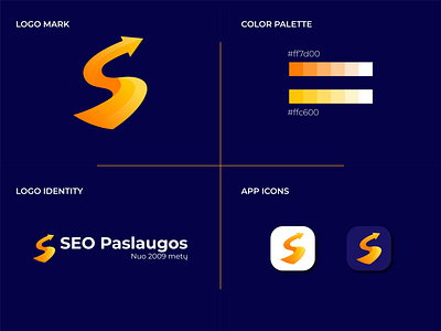 Initial S Logo Design | SEO Logomark