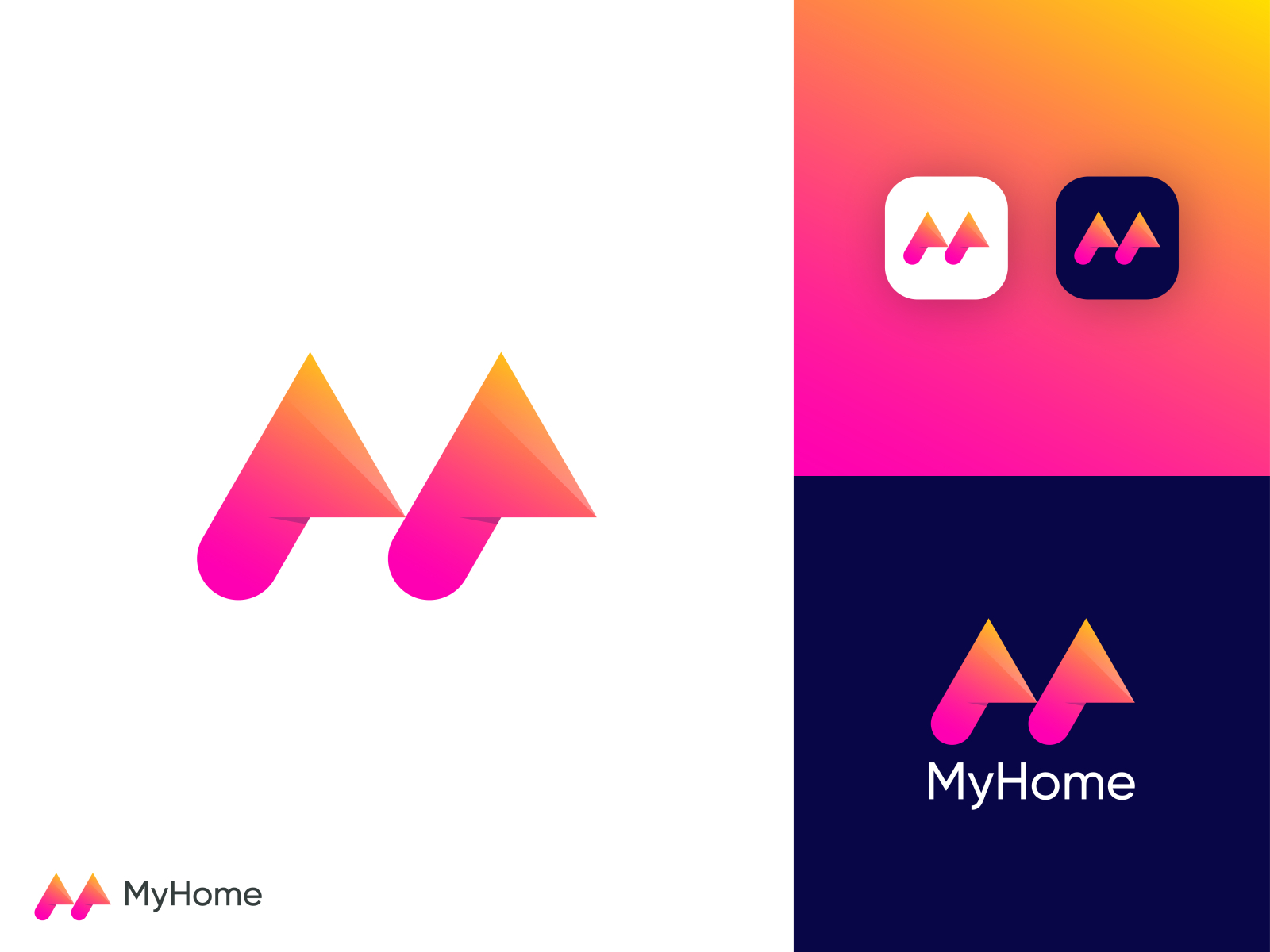 M letter logo design by Soufian Ait Saad on Dribbble