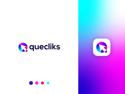 Q+Clicks abstract art abstract logo abstract q logo brand identity business logo colorful logo colorful q logo gradient logo gradient q logo logo design modern click logo modern lettering modern logo modern q logo professional logo q letter design q logo design q logo idea 2021 q logo with clicks