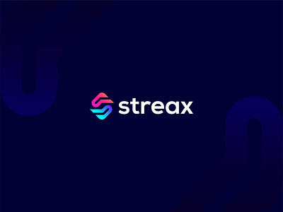 Modern S Logo Design For Streax App