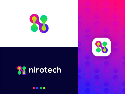 Modern N Logo for Tech Company