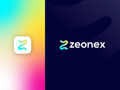 Modern Z Logo Design For Zeonex Mobile App