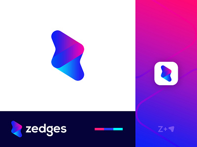 Modern Z Lettermark with Arrows abstract art abstract logo abstract z logo arrows brand identity business logo colorful logo gradient logo logo design modern lettering modern logo modern z logo modern z with arrow logo professional logo z letter z letter logo z lettermark z with arrows