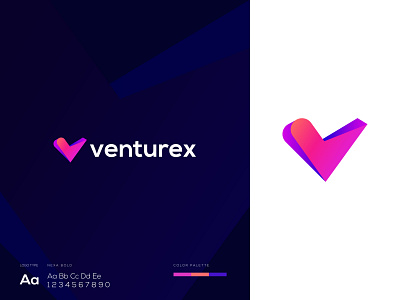 Modern V Letter Logo | V Lettermark