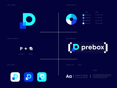 Prebox App Logo Branding Design