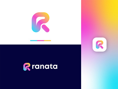 Modern R Letter Logo abstract art abstract logo abstract r logo brand identity business logo colorful logo creative logo gradient logo gradient r logo logo design modern lettering modern logo modern r logo professional logo professional logo design r letter design r letter logo r logo idea