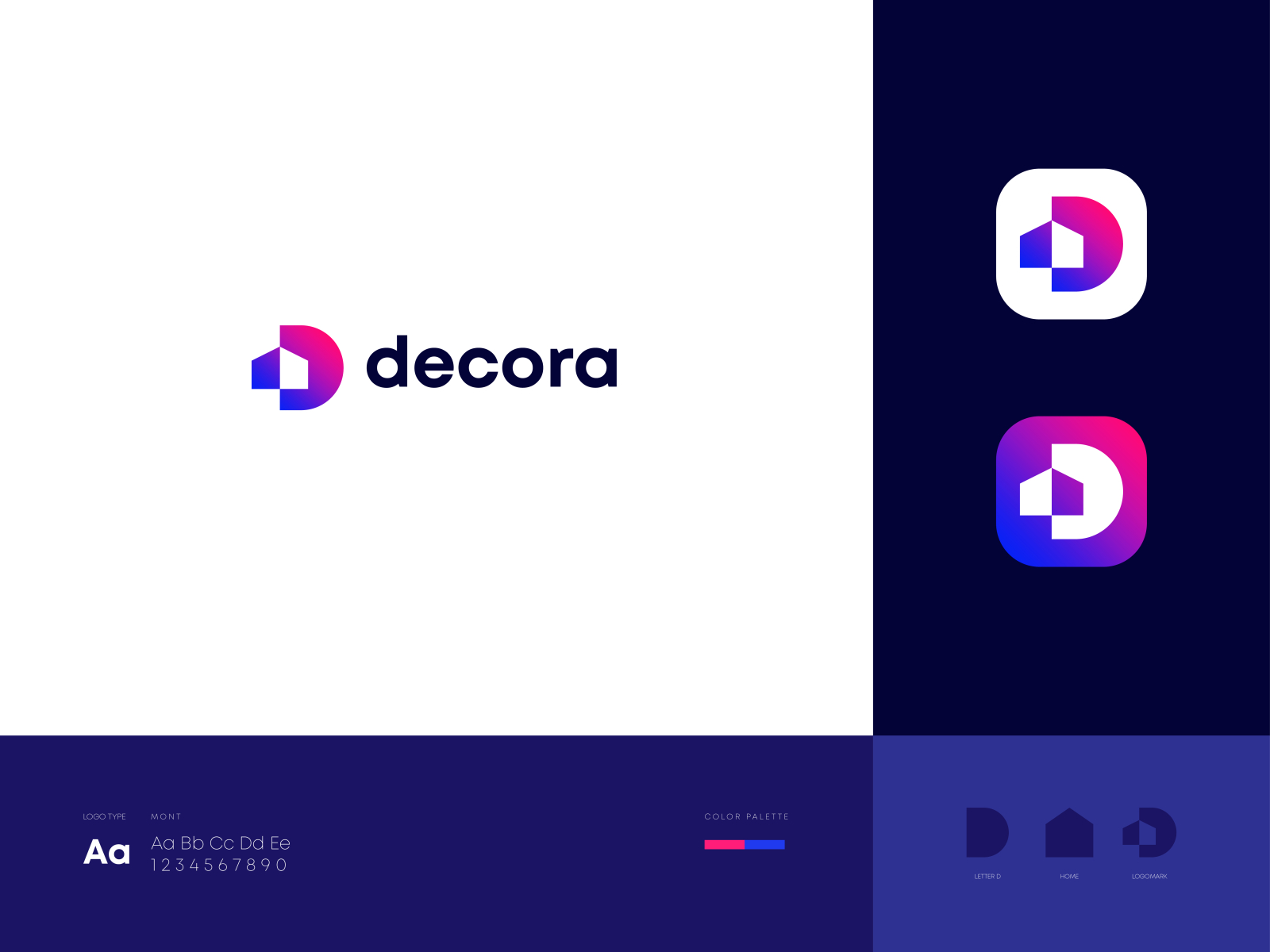 D + Home Logo Design by Sumon Yousuf on Dribbble