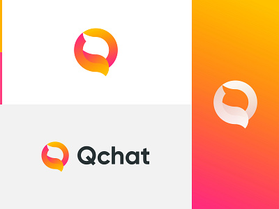 Q+Chat abstract art abstract logo abstract q logo brand identity business logo chat logo chatting logo colorful logo gradient logo letter logo letter logos logo design modern lettering modern logo professional logo professional q logo q letter idea q logo q with chat logo w letter logo