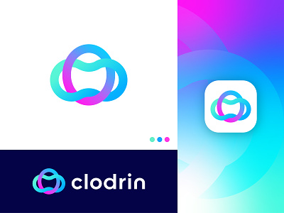 Cloud+Ring abstract cloud logo abstract logo brand identity branding business logo cloud icon cloud logo cloud logo exploration colorful logo design gradient cloud logo gradient logo illustration logo logo design modern cloud logo modern lettering modern logo