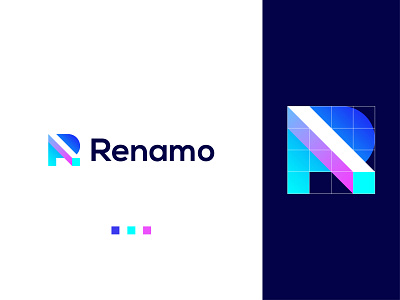 Modern R Grid Logo alphabet design brand identity branding business logo colorful logo design gradient logo grid logo illustration letter logo logo logo design modern lettering modern logo modern r logo professional r logo r grid logo r letter design r logo design r logo idea