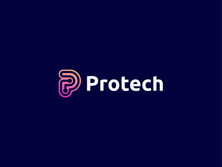 P + Tech Logo Design | Protech Logo Branding by Sumon Yousuf on Dribbble