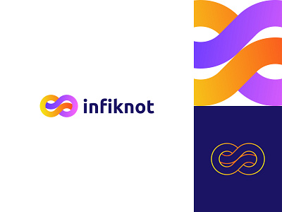 Infinity Mark Exploration abstract infinity abstract logo appicon brand identity branding business logo colorful logo company creative logo design illustration infinity infinity mark logo logo design logo maker modern lettering modern logo website