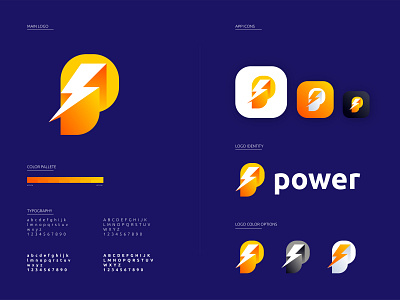 Power Logo Guideline P Spark Logo Design By Sumon Yousuf On Dribbble