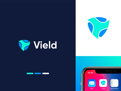 V+Shield Logo Design | Abstract Shield Logo