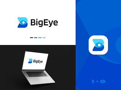 B+Eye Logo Concept abstract agency b logo b with eye brand identity branding eye icon letter logo logo logo design logomark minimalist modern modern logo startup symbol tech vector visual identity