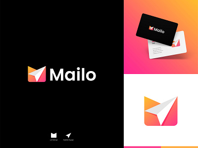 Letter M+Mail Logo Design