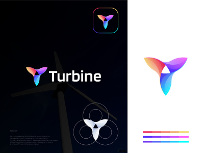 T+Turbine Logo Design Concept