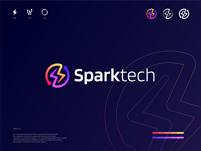 Spark+Tech Logo Design | Technology Logo Design