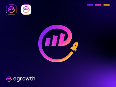 Letter E+Growth | Business Logo | Modern Logo a b c d e f g h i j k l m n abstract logo app icon brand identity branding business logo corporate logo gradient growth letter mark logo logo design mark modern logo o p q r s t u v w x y z progress promotion sales graph startup typography